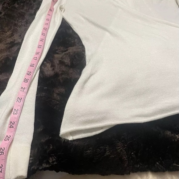 Lilly Pulitzer Sydelle Wrap Sweater, Ivory, Cashmere Blend, Size Medium - Picture 13 of 16